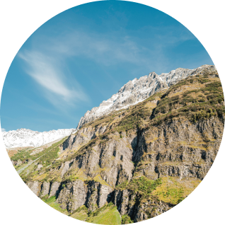 Part of a mountain range cliff face